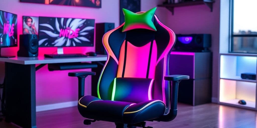 Cadeiras de gaming baratas e confortáveis.